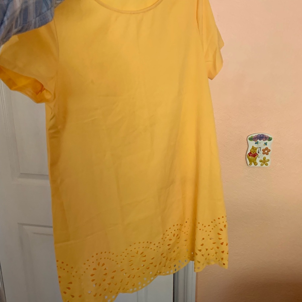 Yellow mini dress